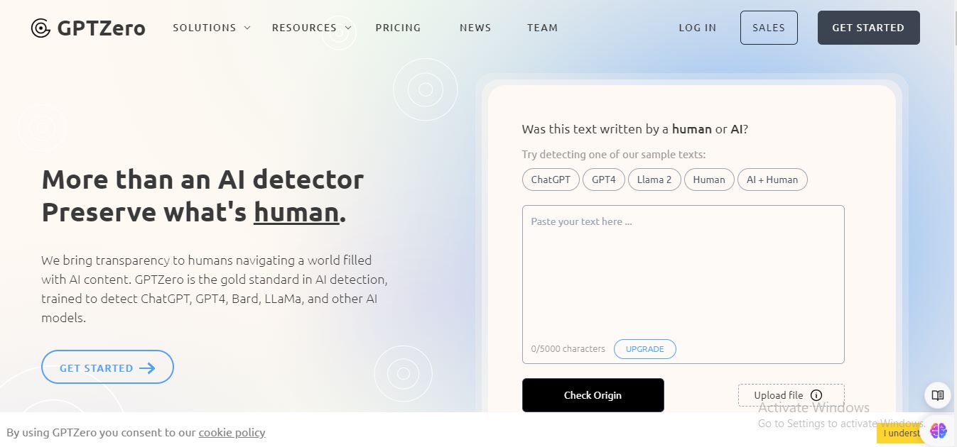 GPTZero - Make your content AI and plagiarism free With GPTZero AI Detector